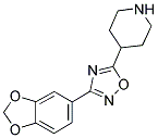 4-[3-(1,3-BENZODIOXOL-5-YL)-1,2,4-OXADIAZOL-5-YL]PIPERIDINE 结构式