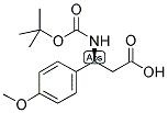 BOC-(S)-3-AMINO-3-(4-METHOXY-PHENYL)-PROPIONIC ACID 结构式