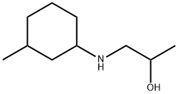 1-(3-METHYL-CYCLOHEXYLAMINO)-PROPAN-2-OL 结构式