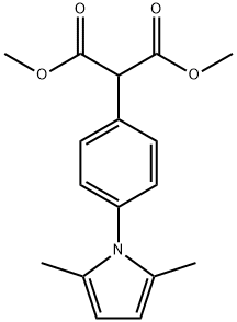 DIMETHYL 2-[4-(2,5-DIMETHYL-1H-PYRROL-1-YL)PHENYL]MALONATE 结构式