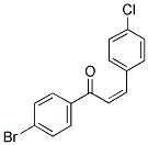 (Z)-1-(4-BROMOPHENYL)-3-(4-CHLOROPHENYL)PROPENONE 结构式
