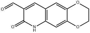 7-OXO-2,3,6,7-TETRAHYDRO-[1,4]DIOXINO[2,3-G]QUINOLINE-8-CARBALDEHYDE 结构式