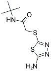 2-[(5-AMINO-1,3,4-THIADIAZOL-2-YL)THIO]-N-(TERT-BUTYL)ACETAMIDE 结构式