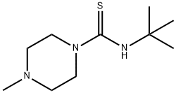 N-(TERT-BUTYL)-4-METHYLTETRAHYDRO-1(2H)-PYRAZINECARBOTHIOAMIDE 结构式