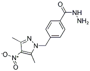 4-(3,5-DIMETHYL-4-NITRO-PYRAZOL-1-YLMETHYL)-BENZOIC ACID HYDRAZIDE 结构式