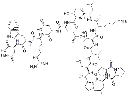 H-PRO-PRO-LEU-PRO-SER-VAL-THR-LYS-LEU-THR-GLU-ASP-ARG-TRP-ASN-OH 结构式