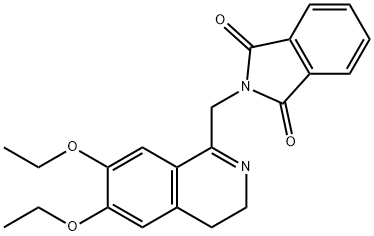 2-[(6,7-DIETHOXY-3,4-DIHYDRO-1-ISOQUINOLINYL)METHYL]-1H-ISOINDOLE-1,3(2H)-DIONE 结构式