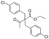 ETHYL 2,2-BIS(4-CHLOROBENZYL)-3-OXOBUTANOATE 结构式