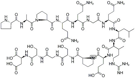 H-PRO-ALA-PRO-GLN-GLN-GLY-GLN-LEU-ARG-GLU-PRO-SER-GLY-SER-ASP-OH 结构式