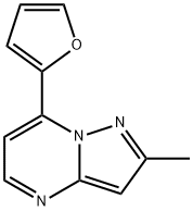 7-(2-Furyl)-2-methylpyrazolo[1,5-a]pyrimidine 结构式