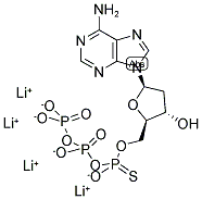 2'-DEOXYADENOSINE-5'-O-(1-THIOTRIPHOSPHATE) LITHIUM SALT 结构式