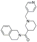 2-[(1-(4-PYRIDINYLMETHYL)PIPERIDIN-3-YL)CARBONYL]-1,2,3,4-TETRAHYDROISOQUINOLINE 结构式