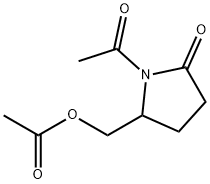 5-ACETOXYMETHYL-N-ACETYL-2-PYRROLIDINONE 结构式