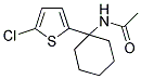 N-[1-(5-CHLOROTHIEN-2-YL)CYCLOHEXYL]ACETAMIDE 结构式