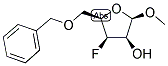 5-O-BENZYL-3-DEOXY-3-FLUORO-BETA-METHYLLYXO-FURANOSIDE 结构式
