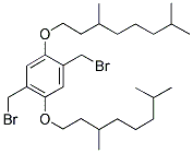 2,5-BIS(BROMOMETHYL)-1,4-BIS(3',7'-DIMETHYLOCTYLOXY)BENZENE 结构式