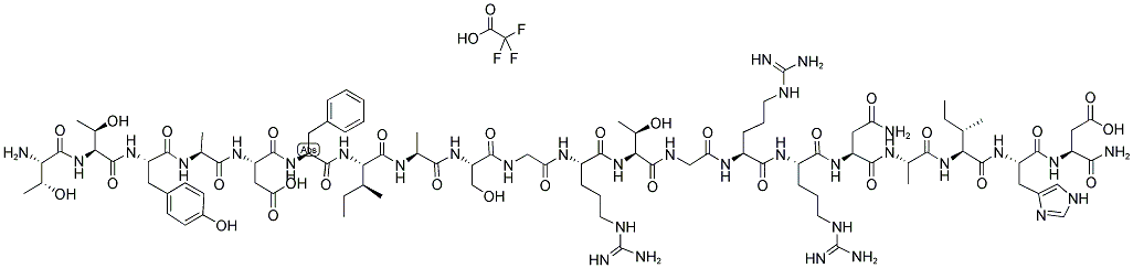 PROTEIN KINASE A INHIBITOR FRAGMENT 5-24 AMIDE TRIFLUOROACETATE SALT 结构式