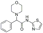 2-MORPHOLINO-2-PHENYL-N-(1,3-THIAZOL-2-YL)ACETAMIDE 结构式