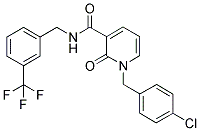 N-[3-(TRIFLUOROMETHYL)BENZYL]-1-(4-CHLOROBENZYL)-2-PYRIDONE-3-CARBOXAMIDE 结构式