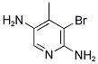 2,5-DIAMINO-3-BROMO-4-METHYLPYRIDINE 结构式