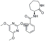 (3S)-3-[2-[(4,6-DIMETHOXYPYRIMIDIN-2-YL)OXY]BENZAMIDO]HEXAHYDRO-(1H)-AZEPIN-2-ONE 结构式