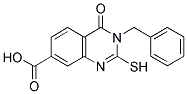 3-BENZYL-2-MERCAPTO-4-OXO-3,4-DIHYDROQUINAZOLINE-7-CARBOXYLIC ACID 结构式