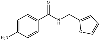 4-氨基-N-(2-呋喃基甲基)苯甲酰胺 结构式