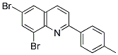 6,8-DIBROMO-2-(4-METHYLPHENYL)QUINOLINE 结构式