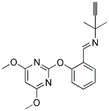 1-AZA-1-(ALPHA,ALPHA-DIMETHYLPROPARGYL)-2-[2-[(4,6-DIMETHOXYPYRIMIDIN-2-YL)OXY]PHENYL]ETHENE 结构式