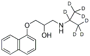 4-HYDROXYPROPRANOLOL-D7 HCL (ISO-PROPYL-D7) 结构式