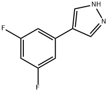 4-(3,5-二氟苯基)-1H-吡唑 结构式