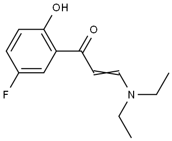 (E)-3-(Diethylamino)-1-(5-fluoro-2-hydroxyphenyl)prop-2-en-1-one 结构式