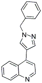 4-(1-Benzyl-1H-pyrazol-4-yl)quinoline 结构式