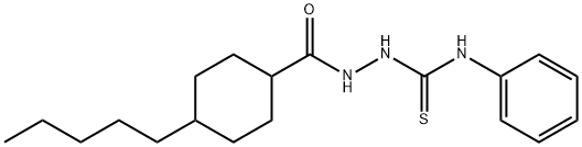 2-[(4-Pentylcyclohexyl)carbonyl]-N-phenyl-1-hydrazinecarbothioamide 结构式