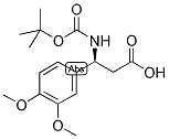 BOC-(S)-3-AMINO-3-(3,4-DIMETHOXY-PHENYL)-PROPIONIC ACID 结构式
