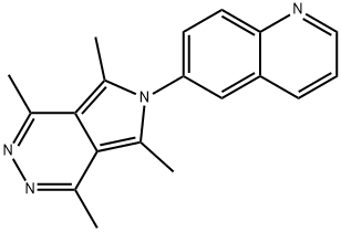 6-(1,4,5,7-TETRAMETHYL-6H-PYRROLO[3,4-D]PYRIDAZIN-6-YL)QUINOLINE 结构式