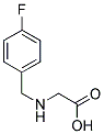 [(4-FLUOROBENZYL)AMINO]ACETIC ACID 结构式