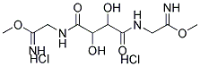 N,N'-BIS(CARBOXIMIDOMETHYL)TARTARIMIDE DIMETHYL ESTER DIHYDROCHLORIDE 结构式