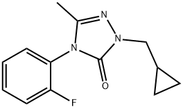 2-(CYCLOPROPYLMETHYL)-4-(2-FLUOROPHENYL)-5-METHYL-2,4-DIHYDRO-3H-1,2,4-TRIAZOL-3-ONE 结构式