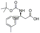 BOC-(S)-3-氨基-3-(3-甲基苯基)-丙酸 结构式