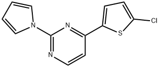 4-(5-Chloro-2-thienyl)-2-(1H-pyrrol-1-yl)pyrimidine 结构式