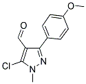 5-CHLORO-3-(4-METHOXYPHENYL)-1-METHYL-1H-PYRAZOLE-4-CARBALDEHYDE 结构式