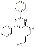 3-[(2-PYRIDIN-2-YL-6-PYRIDIN-4-YLPYRIMIDIN-4-YL)AMINO]PROPAN-1-OL 结构式