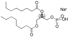 1,2-DIOCTANOYL-SN-GLYCEROL 3-PHOSPHATE SODIUM SALT 结构式