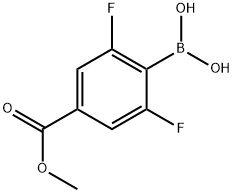 4-METHOXYCARBONYL-2,6-DIFLUOROPHENYLBORONIC ACID 结构式