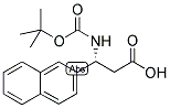 BOC-(R)-3-AMINO-3-(2-NAPHTHYL)-PROPIONIC ACID 结构式