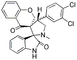 CHROMAN-4'-ONE-3'-SPIRO-3-N-METHYL-4-(3,4-DICHLOROPHENYL)-PYRROLIDINE-2-SPIRO-3-OXINDOLE 3B 结构式