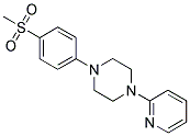 1-[4-(METHYLSULFONYL)PHENYL]-4-PYRIDIN-2-YLPIPERAZINE 结构式