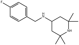 (4-FLUORO-BENZYL)-(2,2,6,6-TETRAMETHYL-PIPERIDIN-4-YL)-AMINE 结构式