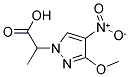 2-(3-METHOXY-4-NITRO-PYRAZOL-1-YL)-PROPIONIC ACID 结构式